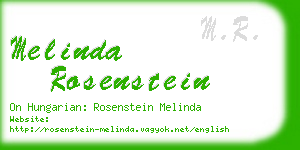 melinda rosenstein business card